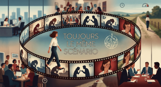 Femme pensive devant une fenêtre illustrant les schémas répétitifs